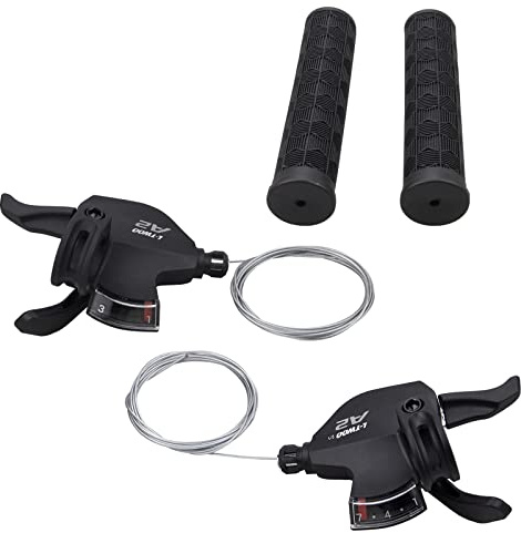 WEEROCK Schalthebel für Mountainbike, 21 Gänge, 3 x 7 Zoll, Aluminium, Schwarz