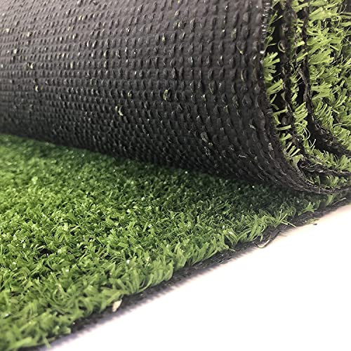 Carpeto Rugs Kunstrasen Rasenteppich für Garten Balkone Terrassen Wintergärten - Höhe: 7 mm Meterware Wasserdurchlässig 100 x 200 cm Grün