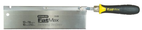 STANLEY FATMAX Feinsäge (umlegbar, extra breites Blatt, Rücken stahlverstärkt, ergonomischer Handgriff) 0-15-252