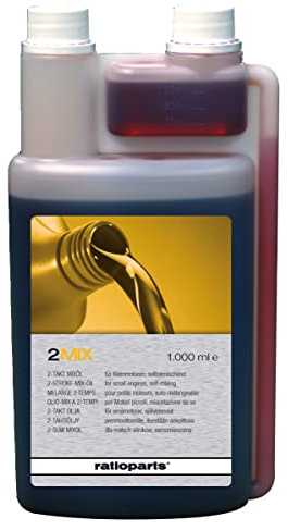 Ratioparts 2-Takt-Motoröl Zweitaktöl Dosierflasche, 1 Liter, 1:50 Mischbehälter