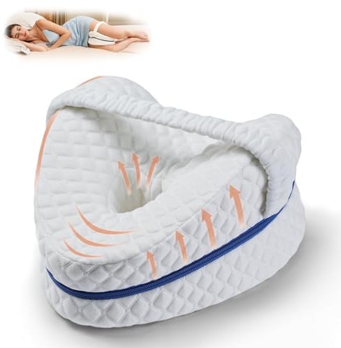 BEAUTRIP Beinkissen | ergonomisches Seitenschläferkissen für optimale Unterstützung | Memory Foam Knie Kissen für Seitenschläfer | Lagerungskissen mit Abnehmbarem und Waschbarem Bezug