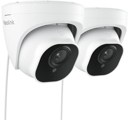 Reolink 5MP PoE Überwachungskamera Außen mit Smarter Erkennung, RLC-520A-2P | PoE Überwachungskamera Outdoor mit Zeitraffer, 30m IR-Nachtsicht, IP67 wasserfest, microSD-Kartensteckplatz