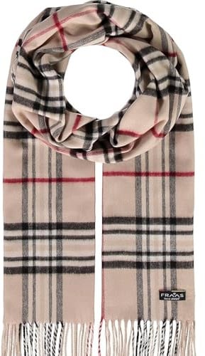 FRAAS Cashmink Schal 35 x 200 cm - Weicher als Kaschmir - Schal kariert für Damen und Herren - Perfekt für Herbst und Winter Beige