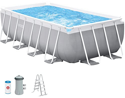 Intex 4M X 2M X 1.22M Prism Frame Rectangular Pool Set