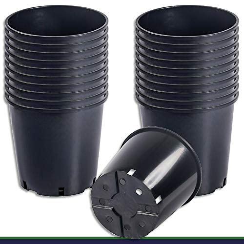 Wohnkult 20 Stück Pflanztöpfe Pflanztopf Rund 12 Liter Blumentöpfe Blumenkübel Rund Ø 26 cm
