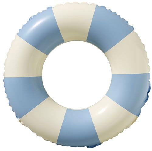 Windfromort -Schwimmring - Schwimmring Erwachsene, Umweltfreundliches PVC，Material, Robust und Langlebig, Mit blauem Karomuster, Ideal für Poolpartys, Strandausflüge und Sommeraktivitäten