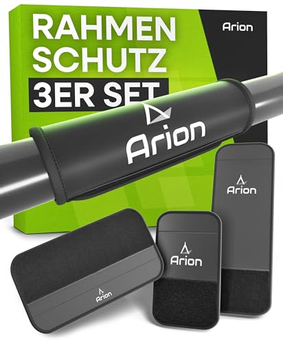 Arion Fahrrad Rahmenschutz 3er Set I Transportschutz passend für Thule Fahrradträger I Carbon Rahmen Schutz I Fahrrad Anhänger E-Bike Zubehör I ebike Befestigung universal passend