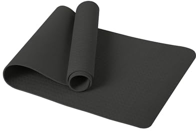Narwhal Yogamatte TPE Rutschfest 6mm dick, Gymnastikmatte Sportmatte mit Tragegurt, Leichte Fitnessmatte für Yoga Pilates Workout Zuhause & Outdoor 183x61x0.6cm