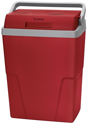 Bomann® Kühlbox Auto | Robustes Gehäuse | elektrische Kühlbox 12v 230v | Camping Kühlschrank 22L | Auto Kühlbox | Auto Kühlschrank KB 6011.1 CB rot