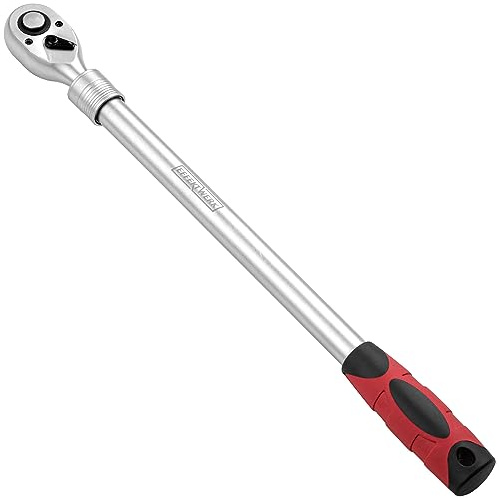 EFFEKTWERK - Teleskopratsche - 1/2 Zoll Antrieb, 72 Zähne - Ausziehbarer Griff 46-60 cm - Mit 6 Rastpositionen - Drehmoment 660 Nm