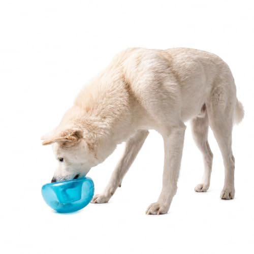 Planet Dog Orbee-Tuff Snoop - Interaktives Spielzeug für Hunde - Snackball - Blau - Groß
