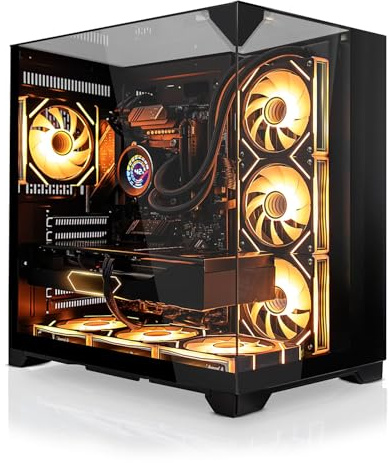 SYSTEMTREFF High-End Gaming PC - AMD Ryzen 7 9800X3D - RTX 5080 16GB | AMD 8-Kern CPU bis 5.2 GHz, 32GB DDR5, 1TB M.2 NVMe SSD, Nvidia Grafik WLAN, Windows 11, für Gaming, Streaming