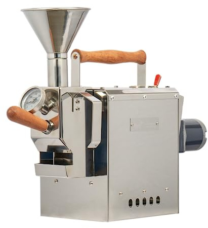 KALDI Wide Home Coffee Gas Roaster - 300g Capacity with Full Package Accessories.Gas Burner Required, No Thermoelements Supported.