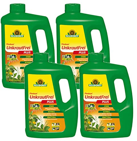 4 x 2 Liter Neudorff Finalsan UnkrautFrei Plus Unkrautvernichter