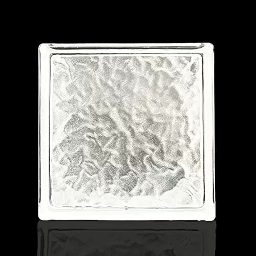 Glasziegel Wand Glasbausteine Klarglasbausteine Blöcke Für Duschen, Glaswandtrennwand Für Wohnzimmer, Schlafzimmer Und Küche, Innen Im Freien Dekorativer Trennzaun, 6er Pack, 19x19x8cm ( Color : Style