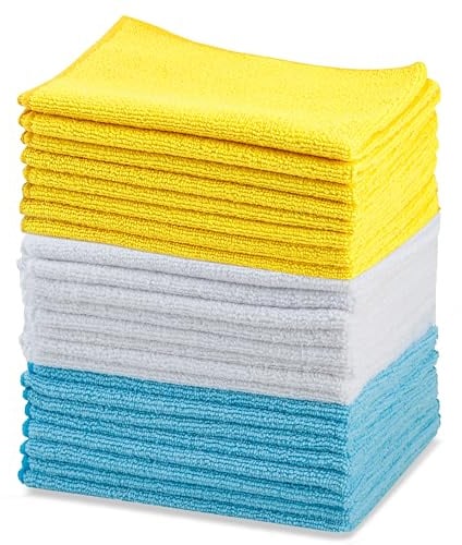 Amazon Basics Mikrofaser Reinigungstuch 24 Stück, 40.5 cm x 30.5 cm