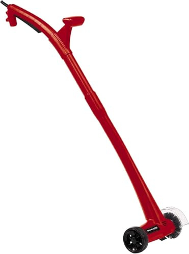 Einhell Elektrischer Fugenreiniger GC-EG 1410 (140 W, 1.200 1/min, ergon. Führungsholm, wechselbare Bürsten, Führungsrad, inkl. Stahl- & Nylon-Bürste)