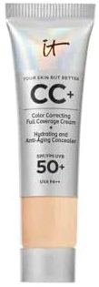 IT Cosmetics Your Skin But Better CC Cream LSF 50+, Hochpigmentierte Mehrzweck-Creme mit LSF 50, Getönte Anti-Aging-Tagescreme, Foundation, Concealer & Pflege in einem