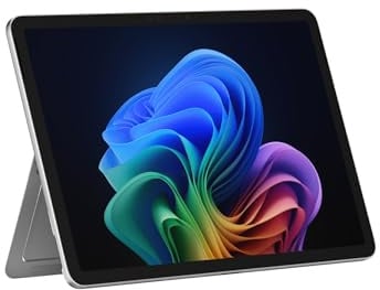 Microsoft Surface Pro | Copilot+ PC | 12” LCD Touchscreen | Snapdragon® X Plus | 16GB RAM | 256GB Speicher | Neuestes Modell | Platin