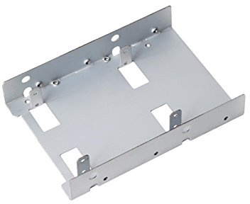 SilverStone SST-SDP08-Lite - Einbaurahmen 3.5" mit Halterung für 2x 2.5" SSD/HDD