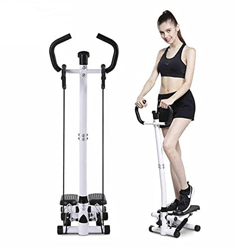 Stepper mit Griff und LCD-Monitor, Twist Stepper für Aerobic und Fitness, Höhenverstellbar Stepper für Zuhause
