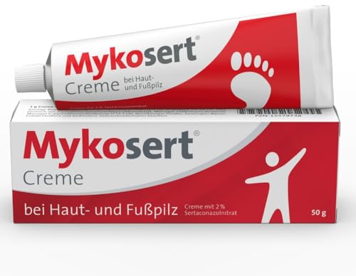 Mykosert Creme bei Haut- und Fußpilz, 50 g Creme | zur Behandlung von Haut- und Fußpilz sowie anderer Hautpilzerkrankungen