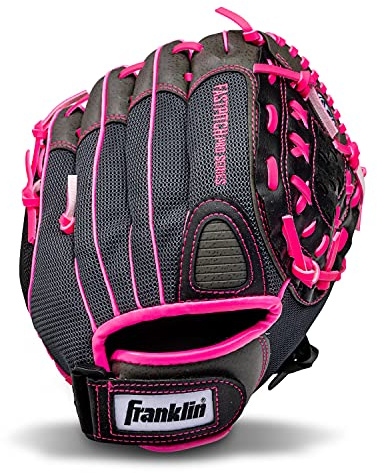 Franklin Sports Fastpitch Serie Leichte Softball Handschuh, 12 Zoll, Unisex, Pink/Grau