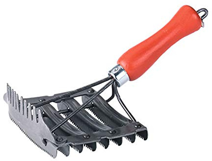 Kerbl Pferde Metallstriegel mit Mähnenkamm, Metall Striegel, Pferdestriegel