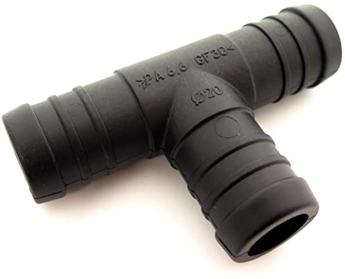 Schlauchverbinder Kunststoff T-Stück x2 - Außendurchmesser 20mm- Für Schläuchen