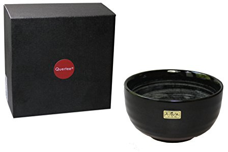 Quertee Matcha Schale Aqua 400 ml – Original japanische Keramik Geschenkbox | Quertee • Keramik Matcha Schale • Matcha Bowl • Matcha Zubehör • Japanische Teezeremonie • Für Matcha Besen