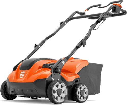 Husqvarna S138i Akku-Rasenvertikutierer | 36V Akku-Vertikutierer mit 37,5 cm Arbeitsbreite, Einstellbarer Tiefe
