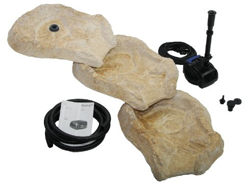 Wasserkaskaden Komplettanlage Eder Komplettanlage, Beige/Braun, a` 53 x 40 x 8 cm/ 50l/7-teilig