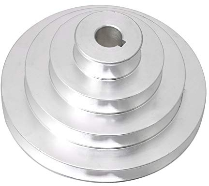 41mm bis 130mm Außendurchmesser 16mm Bohrung Aluminium 4 Stufen Pagoden Riemenscheibe für einen Typ-Keilriemen