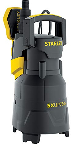 Stanley SXUP750PTE Tauchpumpe für Klar- und Schmutzwasser (750 W, max. Förderleistung 13.500 l/h, max. Förderhöhe 8 m)