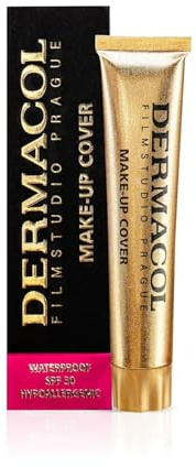 Dermacol - Full Coverage Foundation, Flüssige Makeup Matte Foundation mit SPF 30, Wasserfeste Foundation für fettige Haut, Akne, & Augenringe, Langanhaltende Makeup Produkte, 30g, Farbton - 209