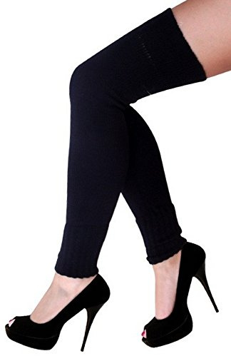 krautwear® Damen Beinwärmer Stulpen Legwarmers Overknees gestrickte Strümpfe 80er Jahre 1980er Jahre