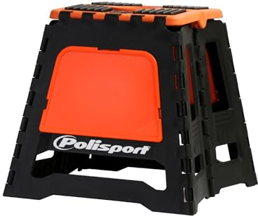 MONTAGEBOCK AUSKLAPPBAR ORANGE | Polisport Motocross (MX) faltbarer Pitbike-Ständer, Orange