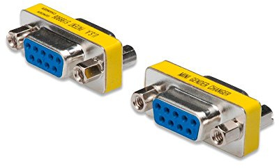 DIGITUS D-Sub 9 Gender-Changer - Adapter - 9-Pin Kupplung - Buchse zu Buchse - RS-232 - RS-485 - TTL - Metallgehäuse