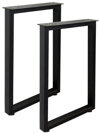 Jahof Heavy Duty Industrielle Tischbeine, 2 Stück (B45xH70cm, Rechteckig)