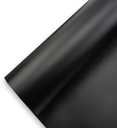 (6,25€/m2) Könighaus Schwarz Matt Autofolie 100 x 152 cm blasenfrei mit Anleitung