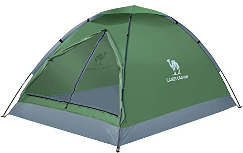 CAMEL CROWN 2 Person Camping Dome Tent, Waterproof,Spacious, Lightweight Portable Backpacking Tent for Outdoor Camping/Hiking