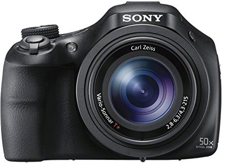Sony DSC-HX400V Digitalkamera (20.4 Megapixel, 50-fach opt. Zoom, 7,5 cm (3 Zoll), WiFi/NFC) schwarz