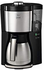 Melitta Look Therm Perfection – Filterkaffeemaschine mit Thermkanne und entnehmbarem Wassertank, für bis zu 10 Tassen, in Schwarz/Edelstahl