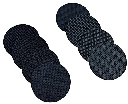 Qrity 16 Stück Gummi Möbel Pads, Anti Rutsch Pads, Bodenschoner 40mm Rund Gummipads Selbstklebend für Möbelfüße, Stuhlbeine