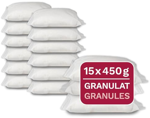 15 x 450 g Universal Luftentfeuchter Nachfüllpack Granulat | Entfeuchter Granulat in Vliesbeuteln, geeignet für gängige Raumentfeuchter