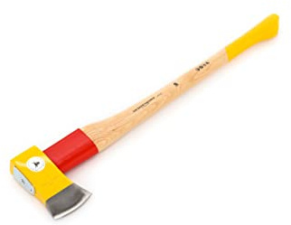 Ochsenkopf Spalt-Fix-Axt, Spaltaxt mit Rotband-Plus Stielbefestigung, Langlebiger Stiel aus Hickoryholz, 3,55 kg