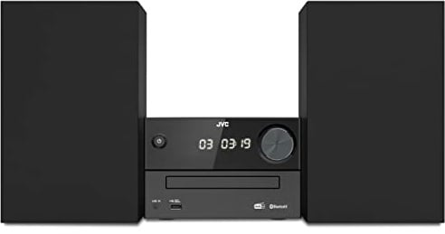 JVC UX-C25DAB - Micro HiFi-System mit CD, USB, Bluetooth, DAB+, UKW-RDS, Line-In und IR-Fernbedienung, Schwarz