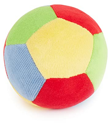 Bieco Ball Kleinkinder mit Rassel, Baby Spielzeug ab 12 Monate, Bunt, 11 cm