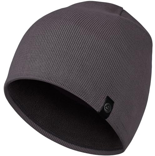 AOPREL Mütze Herren Winter, Baumwolle Mütze Damen, Weich Strickmütze Herren | Warme Bequem Fleece Beanie Mütze, Winddichte Wintermütze Unisex Laufmütze