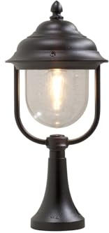 Konstsmide Parma Sockelleuchte B: 24 cm T: 24 cm H: 54 cm, 1 x 75 W, IP43 lackiertes Aluminium, schwarz 7224-750